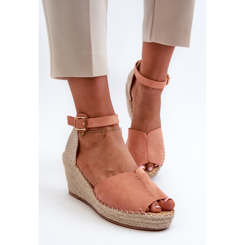 Bekväma damsandaler Ljusrosa Dellia 2