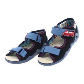 Befado gula barnskor 350P014 röd marinblå blå 3