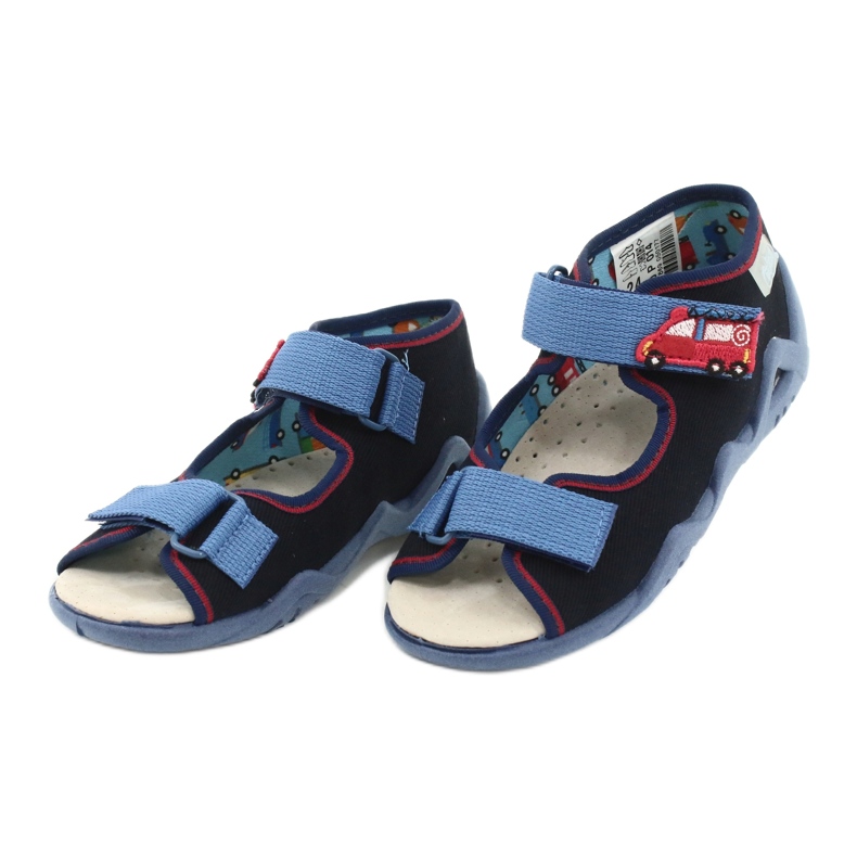 Befado gula barnskor 350P014 röd marinblå blå 3