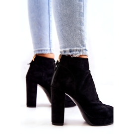 WS1 Svarta Stövlar På En Bar Öppna Tår Svart Avgudar 3