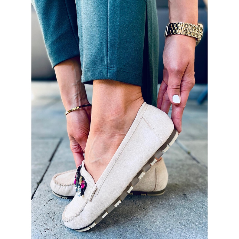 Loafers med Megara Beige stenar 1