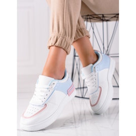 Mannika Trendiga sneakers vit 2