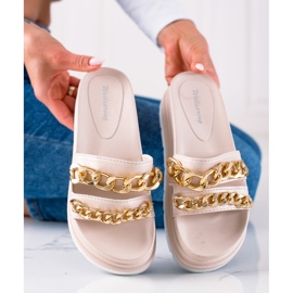 WELLSPRING Modetofflor Med Kedjor beige 1