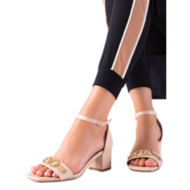 Seastar Sandaler Med Gyllene Dekoration beige 1