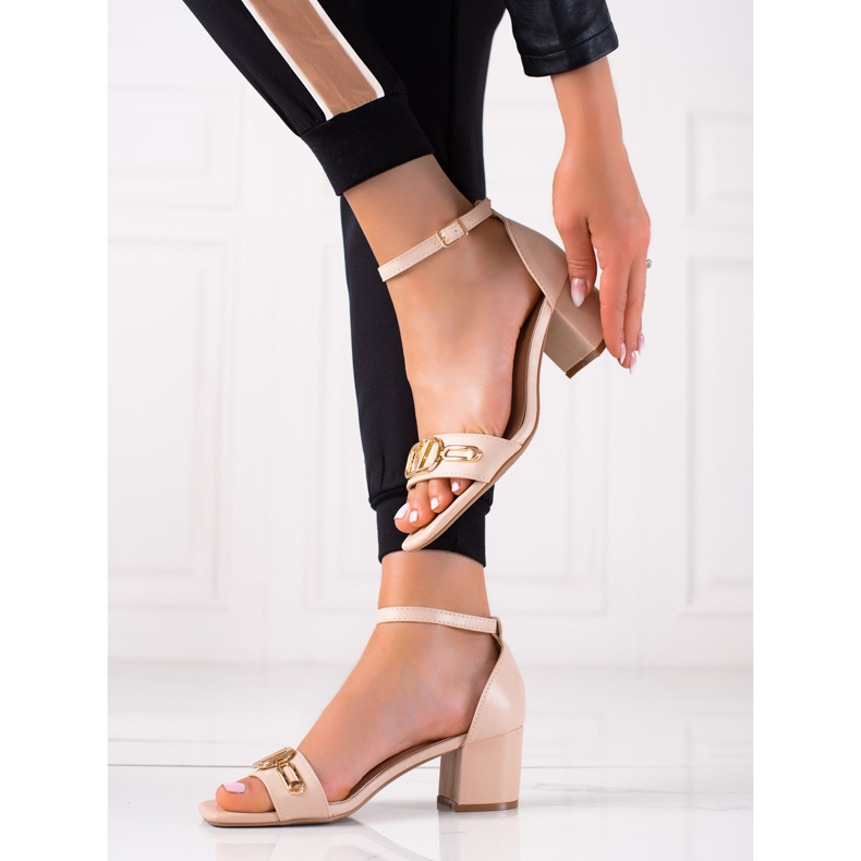 Seastar Sandaler Med Gyllene Dekoration beige 2