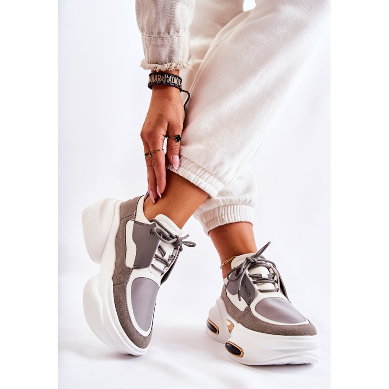 PS1 Sport Sneakers för kvinnor Vit-grå New Horizon 2