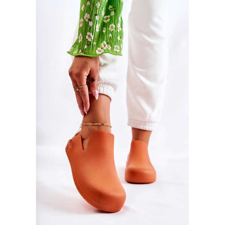 FS1 Fashionabla orange Meriko gummiträskor 1