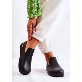 FS1 Fashionabla svarta Meriko gummiträskor 2