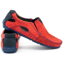 Mario Pala Herrskor mockasiner 901 sommarröd 3