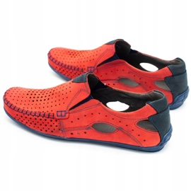 Mario Pala Herrskor mockasiner 901 sommarröd 4