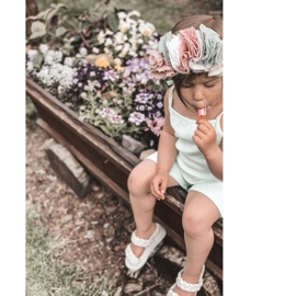 FR1 Barnsandaler med ribbad beige cutie-paj 4