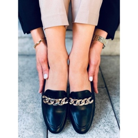Addison Black Loafers med kedja svart 2