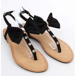 Flip-flops med en Twist Black rosett svart 1