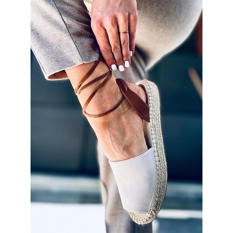 Andrina Rosa espadrillor för kvinnor beige mångfärgad 1