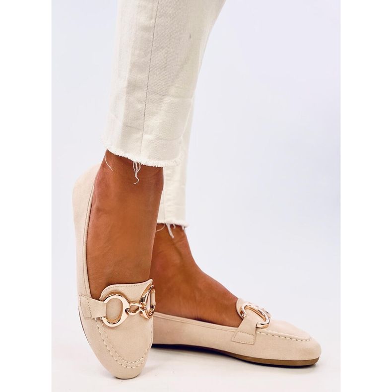 Porter Beige loafers för dam 1