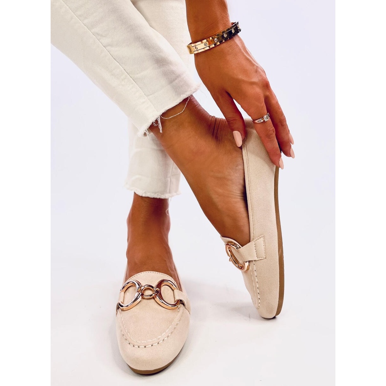 Porter Beige loafers för dam 2