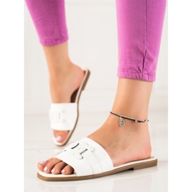 SHELOVET Klassiska tofflor vit 1