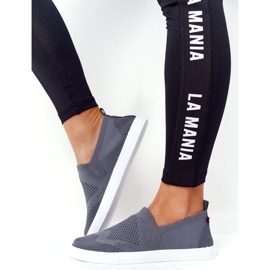 Dam Sneakers Slip-on Big Star FF274A607 Grå 4