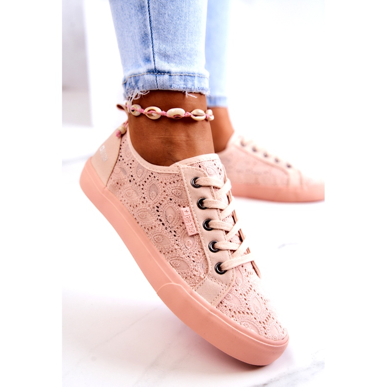 Openwork Sneakers Big Star JJ274059 Ljusrosa 3