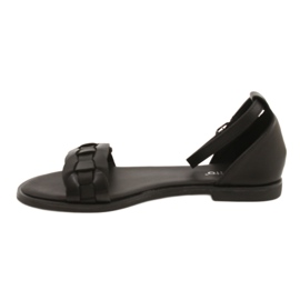 Evento Kvinnors sandaler med Braid 22SD35-4604 Black svart 1