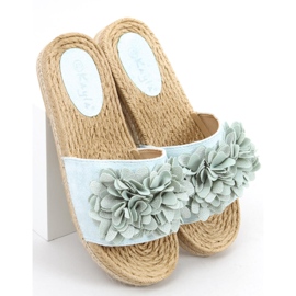 Blommig fiesta Primrose Green tofflor grön 2