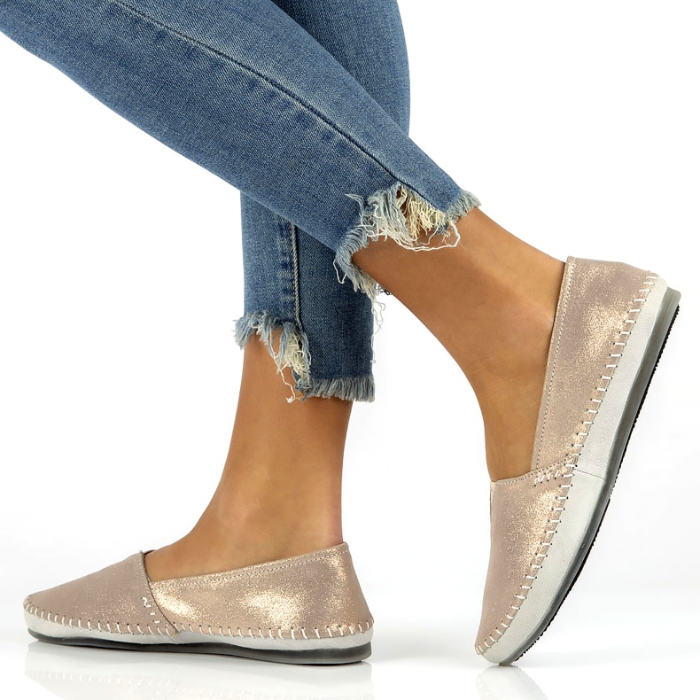 Läderskor Filippo DP031 / 22 Go golden grå gyllene 6