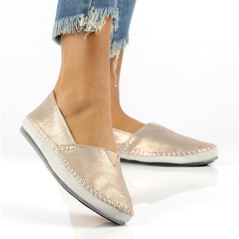 Läderskor Filippo DP031 / 22 Go golden grå gyllene 4