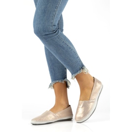 Läderskor Filippo DP031 / 22 Go golden grå gyllene 3