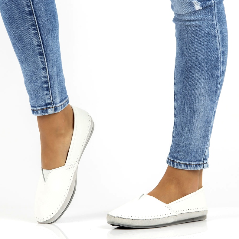 Läderskor Filippo DP031 / 22 WH vit grå 6