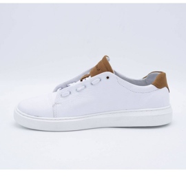 Polbut Sportskor i läder för män 2109 vit 1