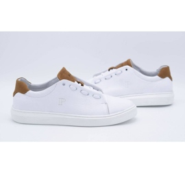 Polbut Sportskor i läder för män 2109 vit 4