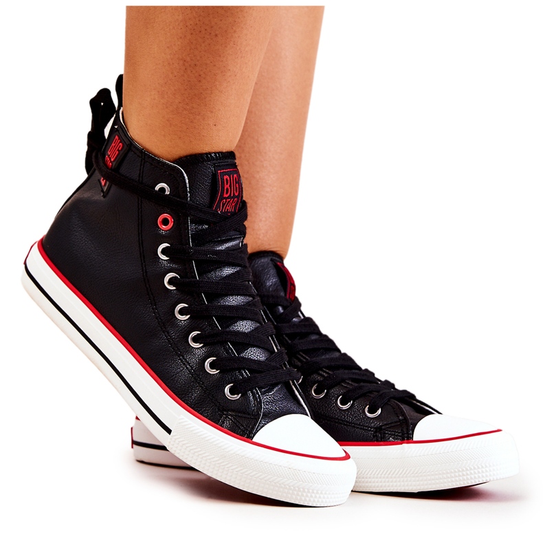 High Leather Sneakers Big Star JJ274131 Svart 5