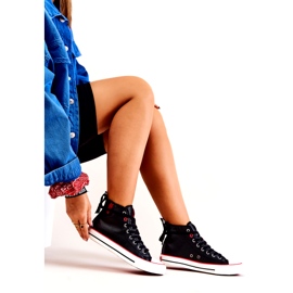 High Leather Sneakers Big Star JJ274131 Svart 4