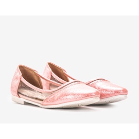 Barns rosa lackade ballerinor Liisi 1