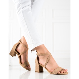 Seastar Beige högklackade sandaler 1