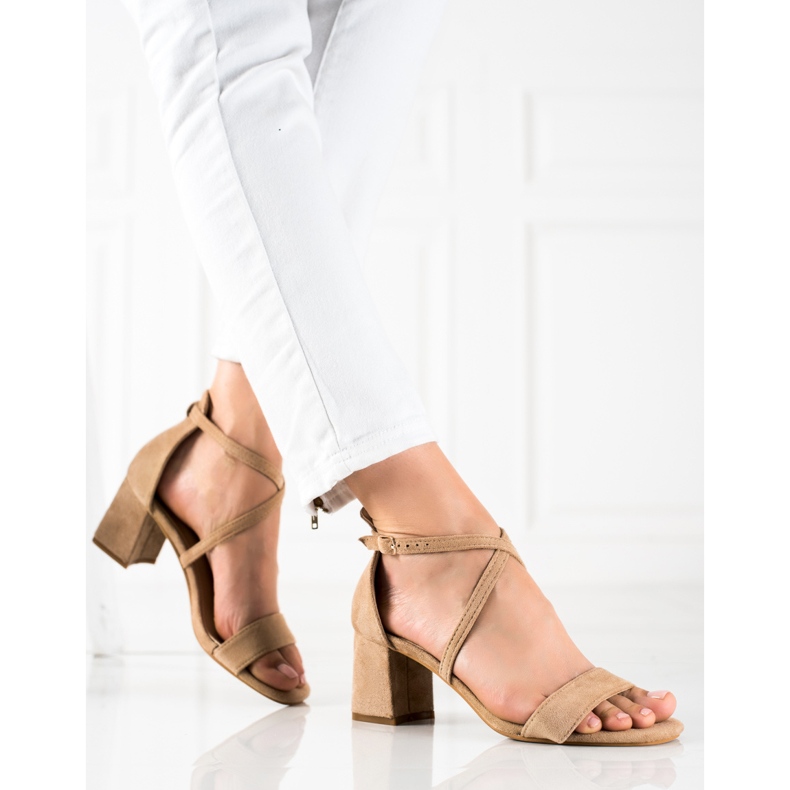 Seastar Beige högklackade sandaler 1