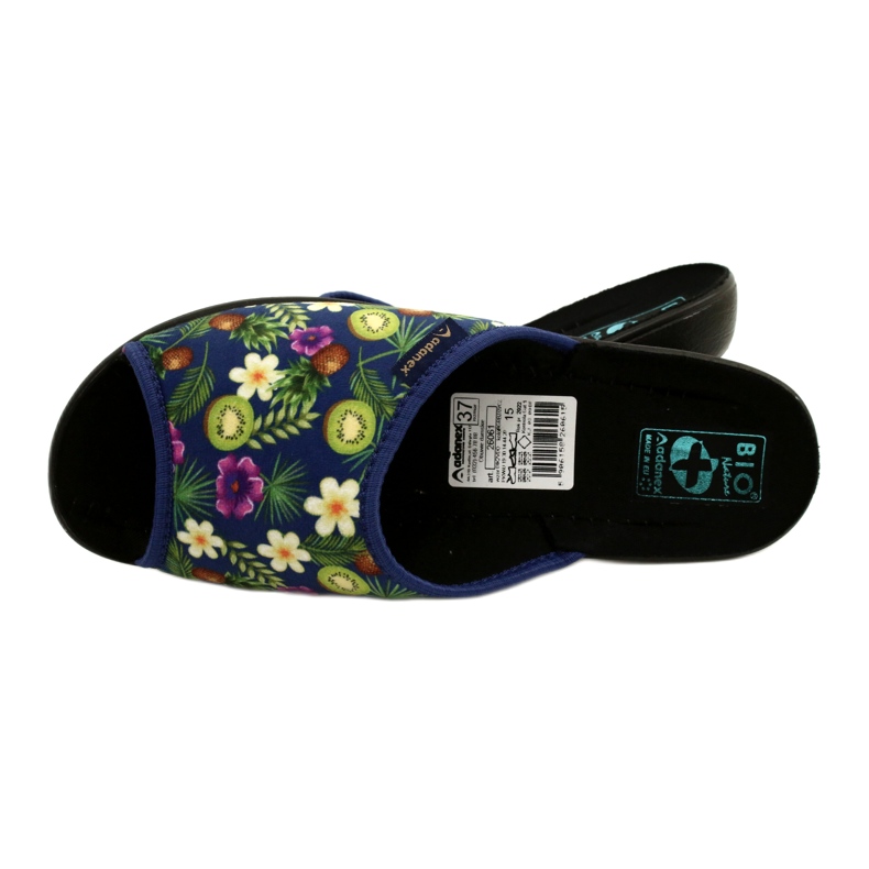 Tofflor Tofflor Kiwi Adanex DIK2 Tęg. G1 / 2 26061 Marinblå purpur mångfärgad grön 5