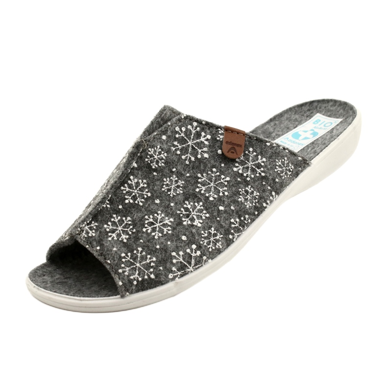 Adanex tofflor för snöflinga 24217 vit grå 4