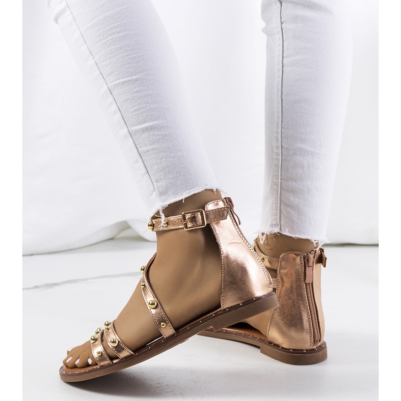 Krolt rosa dubbsandaler 1