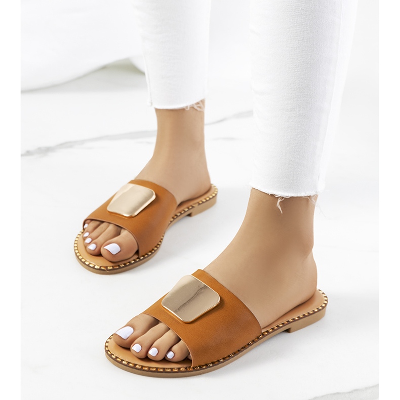 Bruna Synan tofflor för kvinnor 1