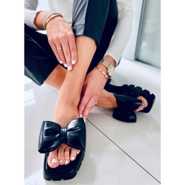 Keesha Black High Sole Tofflor svart 1