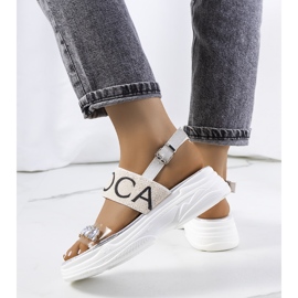 Hanin vita sandaler för kvinnor 1