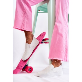 FK2 Vita Viviana Slip-On-skor för kvinnor 1