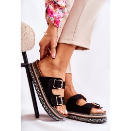 FE1 Damtofflor Spännen Svart Melissa 2