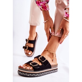 FE1 Damtofflor Spännen Svart Melissa 1