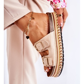 FE1 Damtofflor Spännen Beige Melissa 1