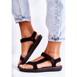 Sportsandaler i svart Harris mocka för kvinnor 2