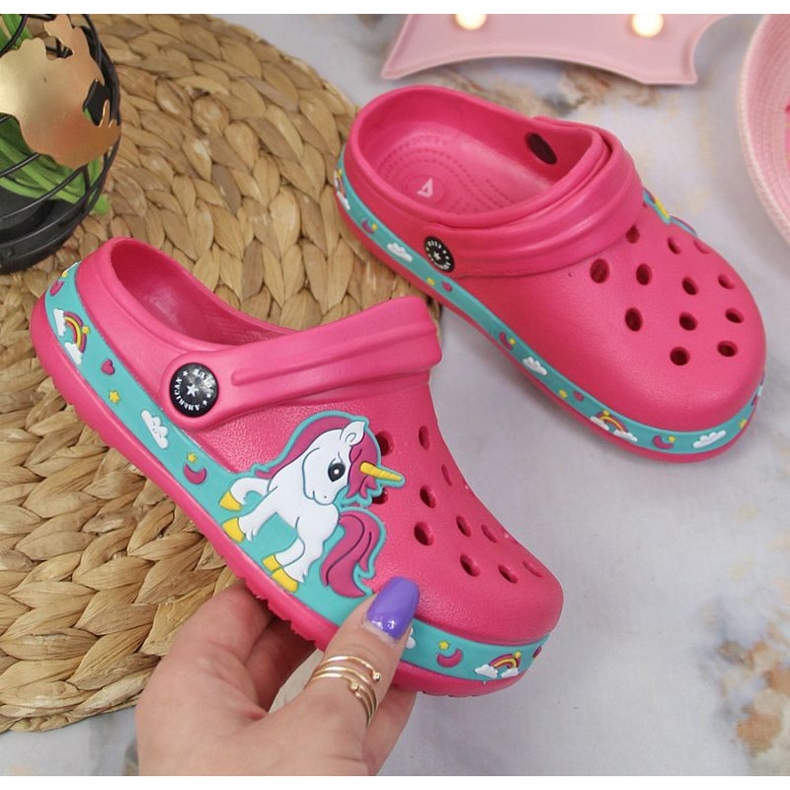 American Club Jr.AM899A pooltofflor rosa 1