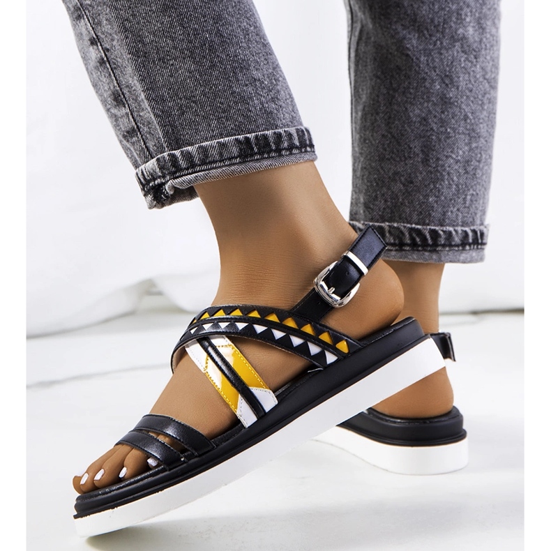 Svarta damsandaler från Doren 1