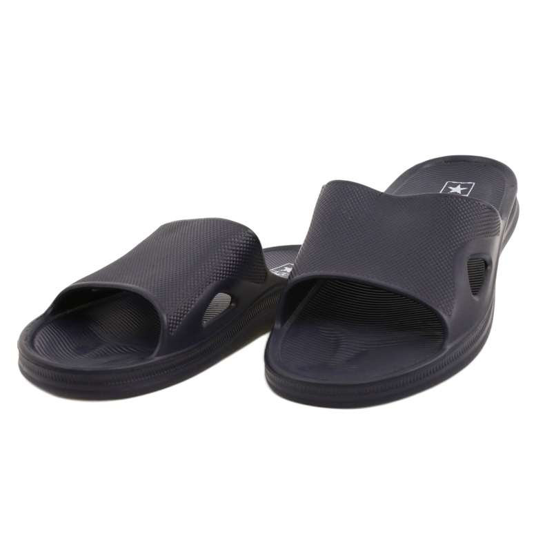 News Kvinnors flip flops för Navy Blue Beach 20SD11-2520 blå 2